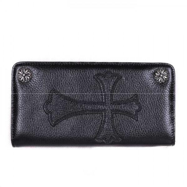 2026-13新作 CHROME HEARTS クロムハーツ ブラック バック 財布
