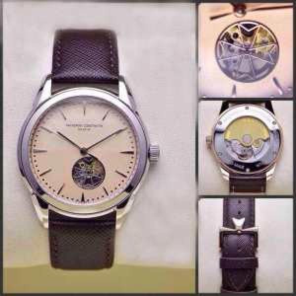 2026秋冬 首胸ロゴ  Vacheron Constantin バセロン コンスタンチン サファイヤクリスタル風防 機械式ムーブメント90S5 本革ベルト高級腕時計
