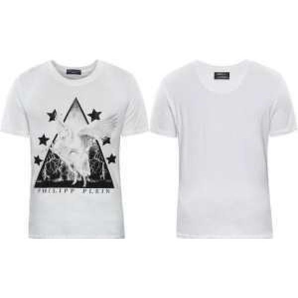 格安！2026春夏 PHILIPP PLEIN フィリッププレイン 半袖Tシャツ ラウンドネック5494A