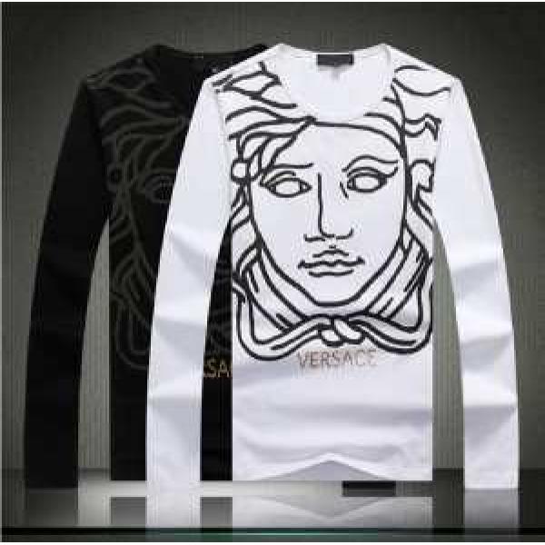 2026秋冬 超人気美品◆ VERSACE ヴェルサーチ  長袖 Tシャツ 2色可選