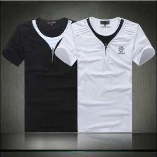 2026春夏 VERSACE ヴェルサーチ 首胸ロゴ 半袖 Tシャツ 2色可選