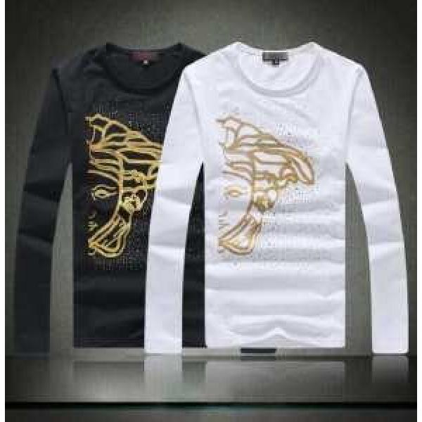 2026秋冬 一味違うケーブル編みが魅力満点 VERSACE ヴェルサーチ 長袖Tシャツ 2色可選