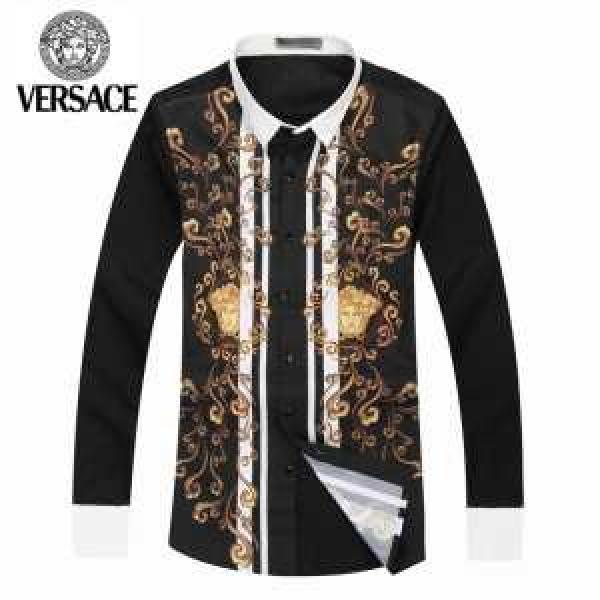 カッコいい印象を付ける 2026秋冬 VERSACE ヴェルサーチ 長袖シャツ プリント
