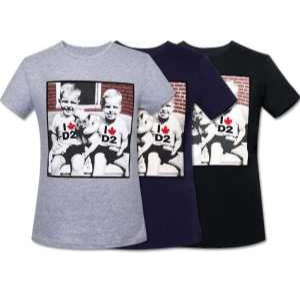 高級感演出 2026 DSQUARED2 ディースクエアード半袖Tシャツ 3色可選