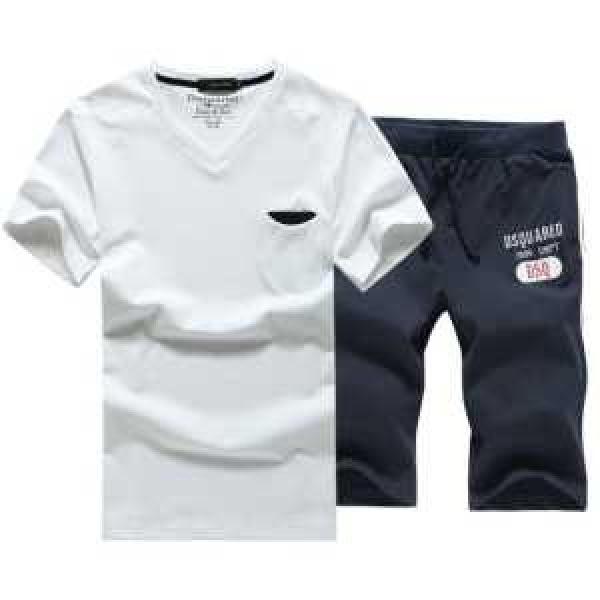2026春夏 SALE!今季 ディースクエアード 半袖 Tシャツセットアップ上下