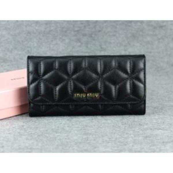 2026秋冬 MIUMIU ミュウミュウ 首胸ロゴ レディース長財布