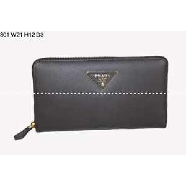 最高ランクPRADA プラダ二つ折り小銭入れ 長財布