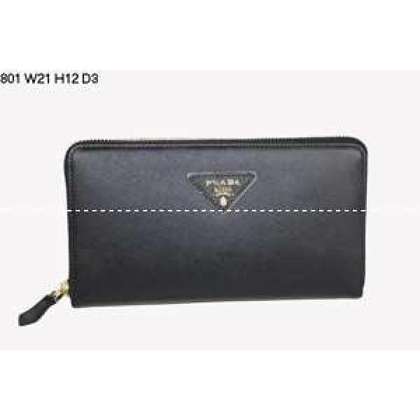 最高ランクPRADA プラダ二つ折り小銭入れ 長財布