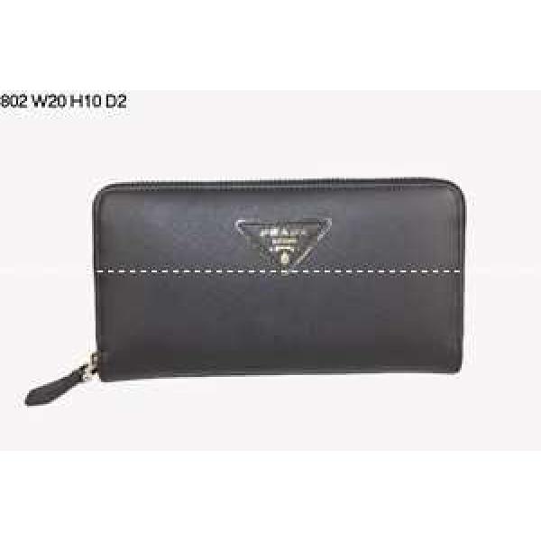最高ランクPRADA プラダ二つ折り小銭入れ 長財布