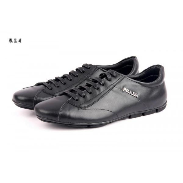 新作登場 2026-14秋冬新作 PRADA プラダ ビジネスシューズ 靴 BLACK