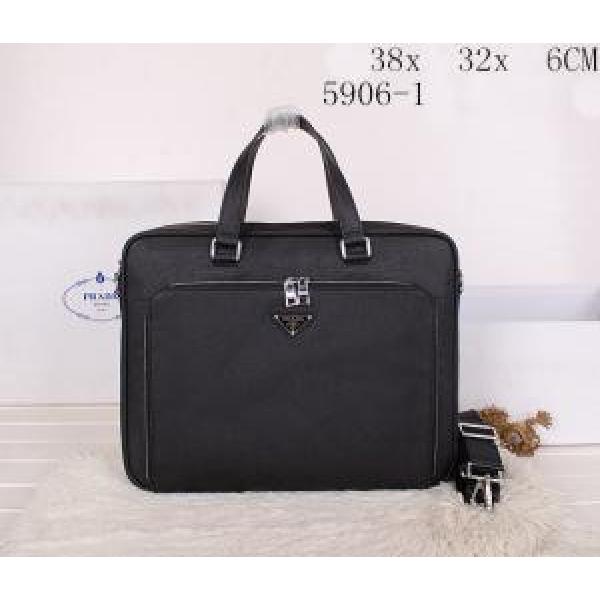 PRADA プラダ 2026 【激安】 メンズ用ショルダーベルト付 ハンドバッグ 5906-1