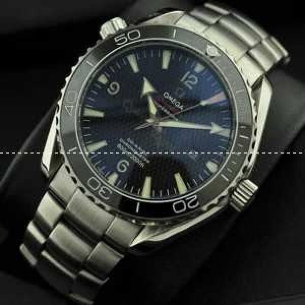 OMEGA オメガ メンズ腕時計 日本製クオーツ 3針クロノグラフ 日付表示 夜光効果 43.45mm