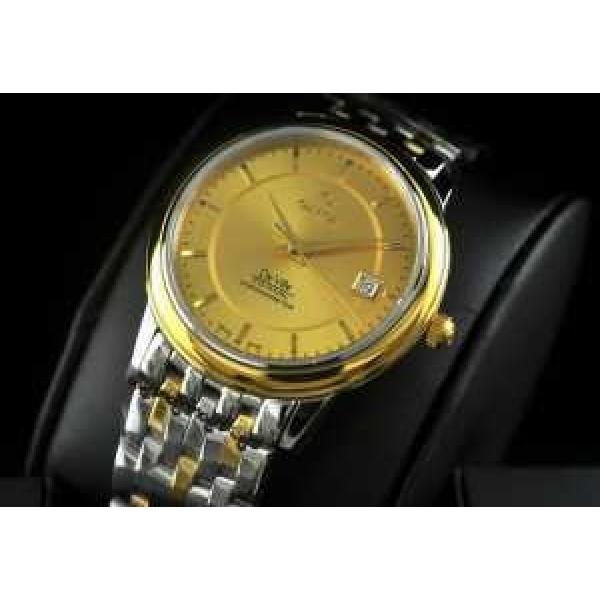 半自動卷 日本製クオーツ 2針 OMEGA オメガ  メンズ腕時計