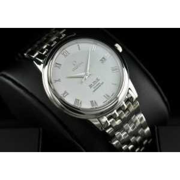 半自動卷 日本製クオーツ 2針 OMEGA オメガ  メンズ腕時計