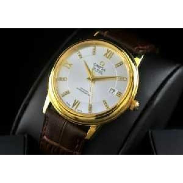 大人気 半自動卷 日本製クオーツ 2針 OMEGA オメガ  メンズ腕時計