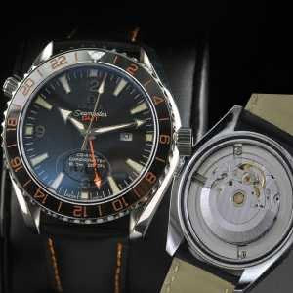 半自動卷 日本製クオーツ 2針 OMEGA オメガ  メンズ腕時計