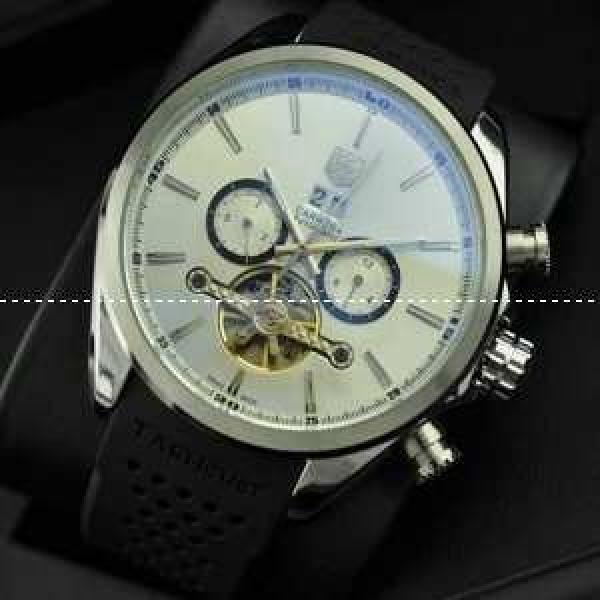 タグホイヤー【TAG HEUER】メンズ腕時計 5針クロノグラフ Tourbillon トゥールビヨン 日付表示 ラバー