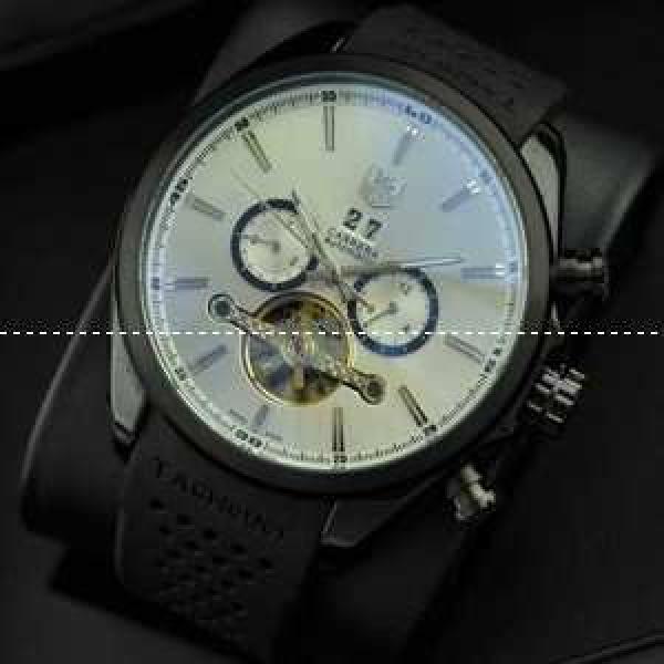 タグホイヤー【TAG HEUER】メンズ腕時計 5針クロノグラフ Tourbillon トゥールビヨン 日付表示 ラバー