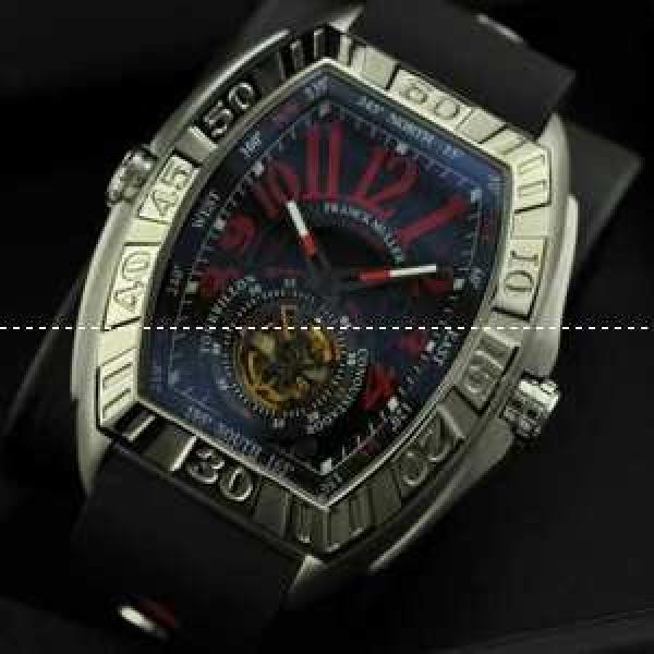 FRANCK MULLER フランクミュラー メンズ腕時計 自動巻き 2針 Tourbillon 夜光効果 50.20X43.20mm シルバー