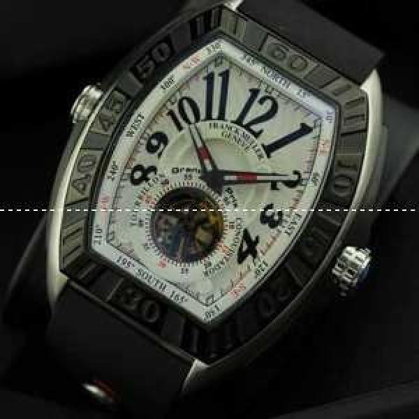 FRANCK MULLER フランクミュラー メンズ腕時計 自動巻き 2針 Tourbillon 夜光効果 サファイヤクリスタル風防