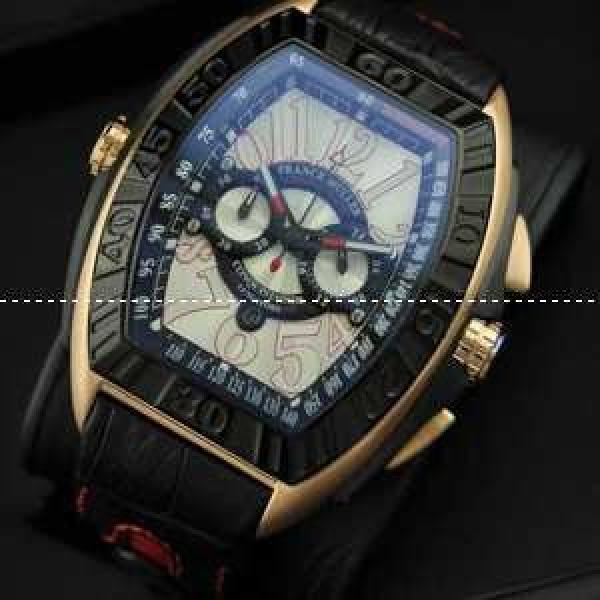 大きな魅力であるFRANCK MULLER  フランクミュラー メンズ腕時計 日付表示　日本製クオーツ 5針クロノグラフ