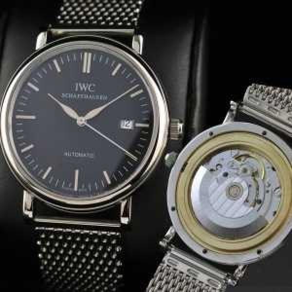 自動巻き スイスムーブメント 3針 大人気   自動巻き 日付表示 夜光効果  男性用腕時計 IWC クオーツ メンズ腕時計