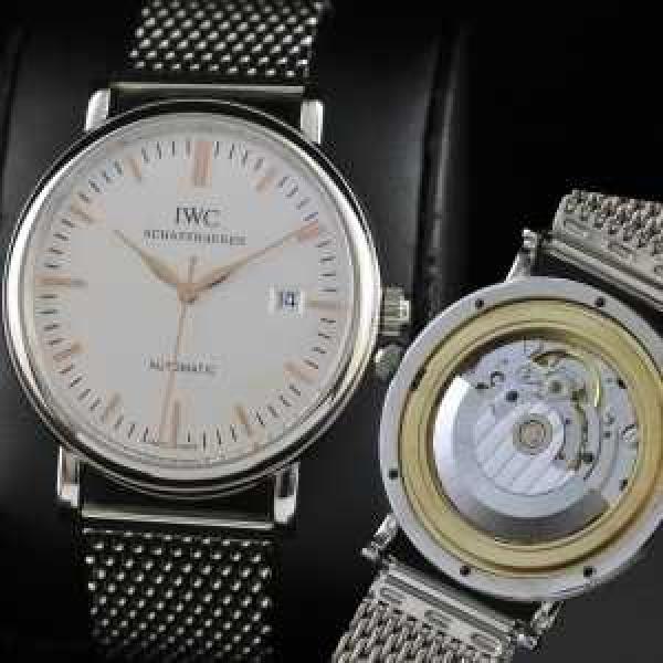 スイスムーブメント 3針  自動巻き 日付表示 夜光効果  男性用腕時計 IWC クオーツ メンズ腕時計