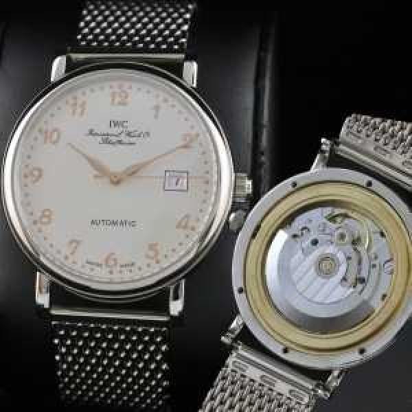 自動巻き スイスムーブメント 3針 大人気   自動巻き 日付表示 夜光効果  男性用腕時計 IWC クオーツ メンズ腕時計