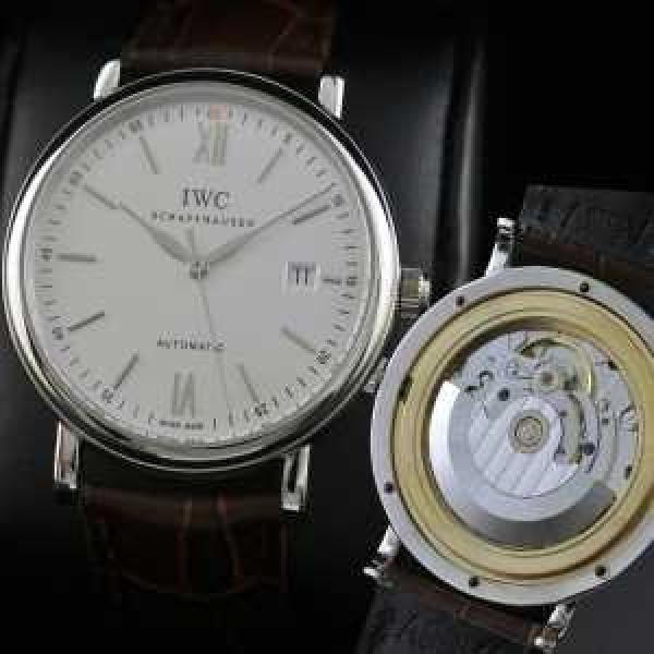 夜光効果   大人気 スイスムーブメント 3針  自動巻き 日付表示   男性用腕時計 IWC クオーツ メンズ腕時計