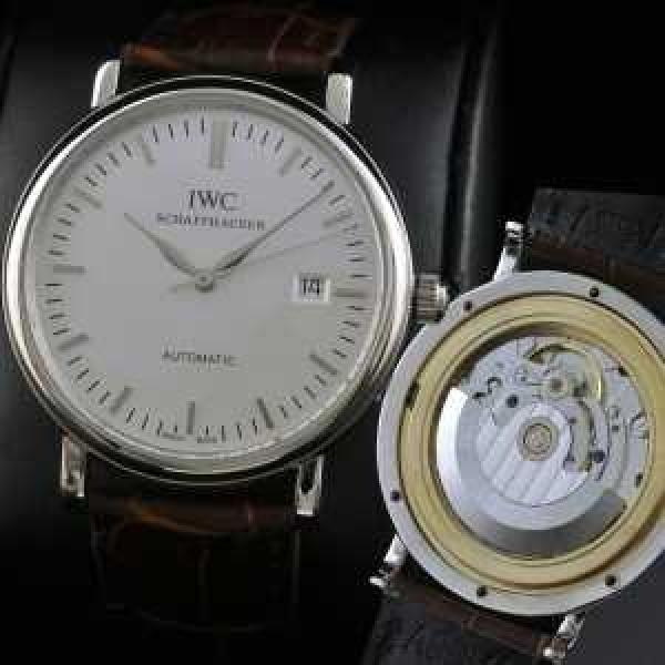 大人気  スイスムーブメント 3針  自動巻き 日付表示 夜光効果  男性用腕時計 IWC クオーツ メンズ腕時計