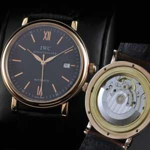 スイスムーブメント 3針  自動巻き 日付表示 夜光効果  男性用腕時計 IWC クオーツ メンズ腕時計