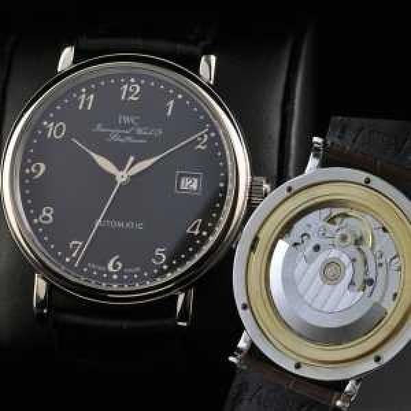 夜光効果   大人気 スイスムーブメント 3針  自動巻き 日付表示   男性用腕時計 IWC クオーツ メンズ腕時計