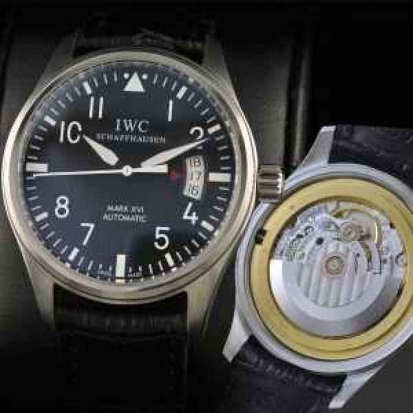 大人気  スイスムーブメント 3針  自動巻き 日付表示 夜光効果  男性用腕時計 IWC クオーツ メンズ腕時計
