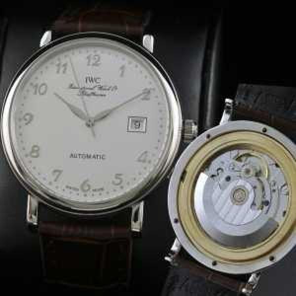 スイスムーブメント 3針  自動巻き 日付表示 夜光効果  男性用腕時計 IWC クオーツ メンズ腕時計