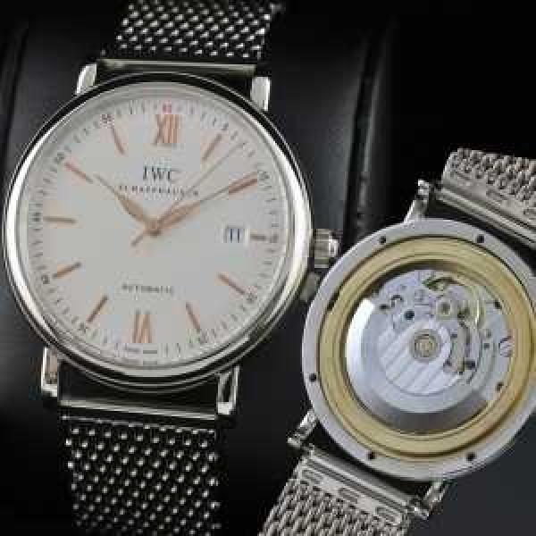 夜光効果   大人気 スイスムーブメント 3針  自動巻き 日付表示   男性用腕時計 IWC クオーツ メンズ腕時計