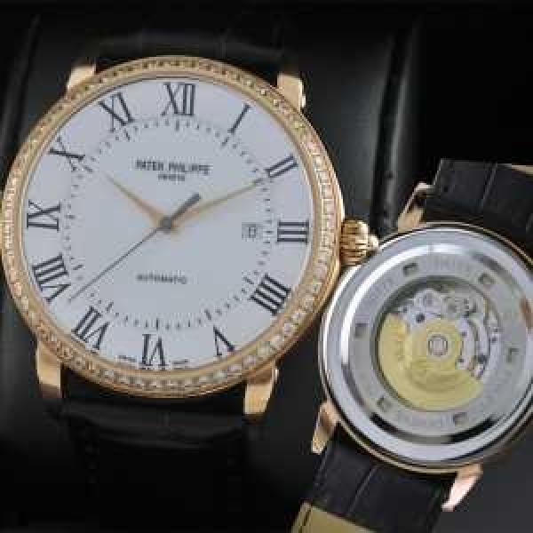 スイスムーブメント  自動巻き 大人気 スイスムーブメント  PATEK PHILIPPE パテックフィリップ  メンズ腕時計