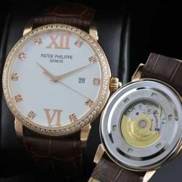 新入荷 自動巻き スイスムーブメント  PATEK PHILIPPE パテックフィリップ  メンズ腕時計