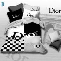 秋冬 DIOR ディオール 2026 ～希少 チェック柄 ベッドカバー セット ...