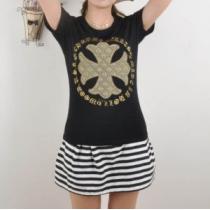 美品！2026春夏新作 CHROME HEARTS クロムハーツ 女性半袖Tシャ...
