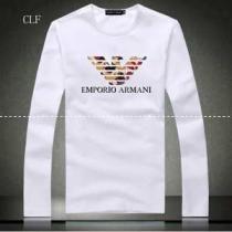 ARMANI アルマーニ 2026-14秋冬新作 長袖Tシャツ 首胸大きいロゴ ...