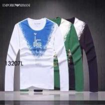 2026秋冬 ARMANI アルマーニ 大人気！Uネック 長袖 Tシャツ 3色可...