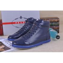 新作登場 2026-14秋冬 PRADA プラダ ショートブーツ 靴 NAVY