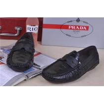 人気商品 2026-14秋冬新作 PRADA プラダ レザーシューズ靴 BALCK
