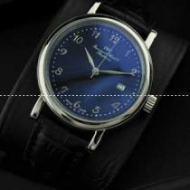 IWC クオーツ メンズ腕時計　日本製クオーツ 3針クロノグラフ 日付表示 夜光...
