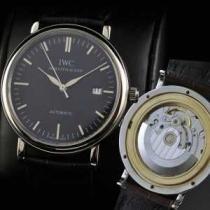 スイスムーブメント 3針  自動巻き 日付表示 夜光効果  男性用腕時計 IWC...