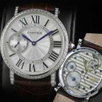 新入荷 半自動卷  CARTIER カルティエ 男性用腕時計 日本製クオーツ 2針  44mm  メンズ腕時計