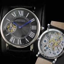 大人気  半自動卷  CARTIER カルティエ 男性用腕時計 日本製クオーツ 2針  44mm  メンズ腕時計
