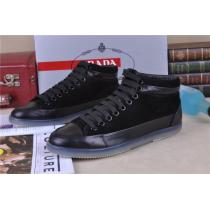 特選新作 2026-14秋冬 PRADA プラダ ショートブーツ 靴 BLACK