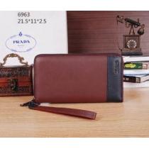 PRADA プラダ ◆モデル愛用◆ 2026 ファスナー開閉 財布メンズ 6963