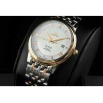 大人気 半自動卷 日本製クオーツ 2針 OMEGA オメガ  メンズ腕時計